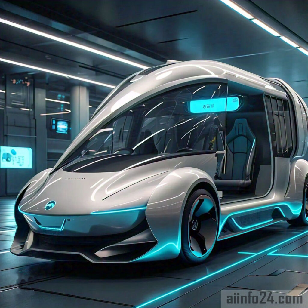 AI-driven autonomous vehicles transforming transportation, logistics, and public transit for a sustainable future.