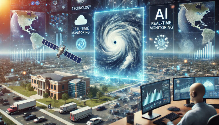 AI-powered tools aiding disaster management with real-time predictions, response, and recovery.